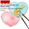 AKOAK 1 Pack Resin Nail Art Palette, Gilded Edge Nail Painting Mixed Color Display Board, Color Makeup Foundation Mixing Tools view 3