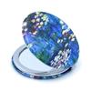 Aeisage Small Handbag Mirror Compact Mirror for Girls Purse Mirror Folding Pu Leather Floral Compact Claude Monet Water Lilies Unique Gift for Sister view 3