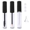 10ml Mini Empty Transparent Mascara Tube, Eyeliner Tube and Lip Gloss Tube with Black Lid Refillable Plastic DIY Cosmetic Container Including Mini Funnel view 1