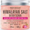 First Botany Himalayan Salt Body Scrub with Collagen & Stem Cells, Natural Exfoliating Salt Scrub Body & Face Souffle (20 oz) view 1