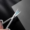 BEZOX Premium Nail Scissors 2PCS, Professional Curved and Stright Manicure Scissors - Multi-purpose Stainless Steel Beauty Grooming Scissor for Nail, Facial Hair, Eyebrow, Eyelash, Dry Skin view 3
