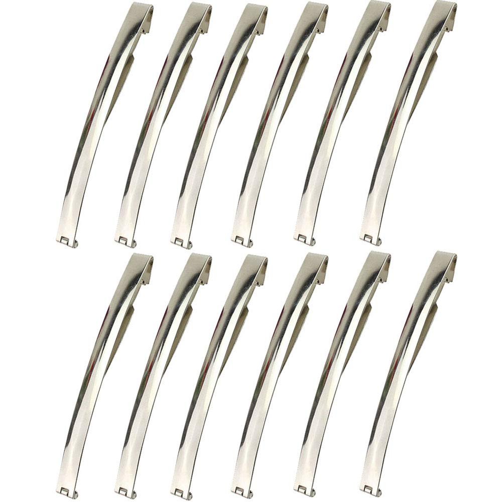 12 Pieces Metal Hair Clips 3.5" Slide Barrettes No Slip Hair Pins Hair Accessories for Women and Girls
