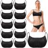 60 Pieces Disposable Bras Black Disposable Bra Disposable Spa Bras Women's Disposable Sunless Spray Tan Top Underwear Brassieres for Spray Tanning view 1