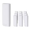 20 Pcs 15ML Empty Plastic Oval Deodorant Containers Lipstick Lip Balm Tubes 0.5 Oz Oval Twist-Up Refillable Tubes BPA Free for DIY Lip Balm Lipstick Crayon Chapstick Aromatherapy Homemade (White) view 3