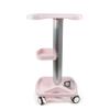 Aluminum Alloy Salon Hair Instrument Tray Beauty Salon Trolley Cart Aluminum Rolling Salon Trolley Holder 4 Wheels Stand Salon Instrutment Storage Cart 360 Rotation (Aluminum + ABS) view 2