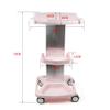 Aluminum Alloy Salon Hair Instrument Tray Beauty Salon Trolley Cart Aluminum Rolling Salon Trolley Holder 4 Wheels Stand Salon Instrutment Storage Cart 360 Rotation (Aluminum + ABS) view 4