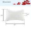 Bath Pillow for Tub, Non Slip, Breathable Soft, Comfortable Head Neck Support, Machine Washable, 2 Suction Cups(Off White) view 3