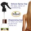 Difeel Anti-Frizz Leave in Conditioning Treatment - 100% Pure Vitamin E Oil 6 oz. with Spray Cap & Dispensing Cap view 2