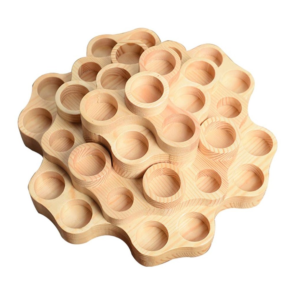 Anncus 31 Slot Display Stand Rack for 15ml Essential Oil Bottles and 10ml Roller Bottle