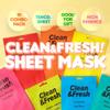 EUNYUL Clean & Fresh Sheet Mask Set, Pack of 10, 0.74 fl oz Each, Korean Facial Sheet Masks Variety Pack for Daily Skincare view 2