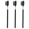 3Pcs Brush, Comb Eye Shadow Brush Comb Brow Lash Mascara Brush Comb for (Black1) view 1