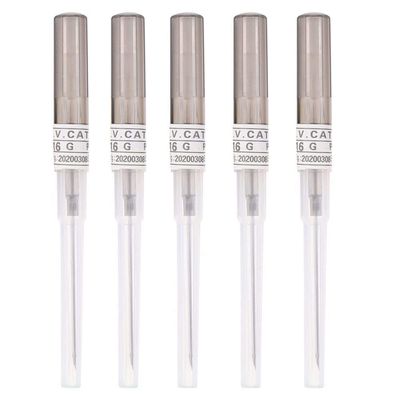 Piercing Needles,5PCS 16G IV Catheter Needles Kit Piercing for IV Start Kits,Ear Nose Piercing Needles Supply(16G)