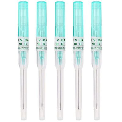 Piercing Needles,5PCS 18G IV Catheter Needles Kit for IV Start Kits,Ear Nose Piercing Supply(18G)