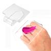 2Pcs Makeup Hand-held Palette Professional Clear Acrylic Makeup Mixing Tray Palette for Foundation Eyeshadow Powders Cosmetics Nail Art Manicure Palette view 1