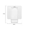 2Pcs Makeup Hand-held Palette Professional Clear Acrylic Makeup Mixing Tray Palette for Foundation Eyeshadow Powders Cosmetics Nail Art Manicure Palette view 2