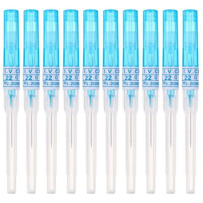 JinYan Piercing Needles 10PCS 22G IV Catheter Needles Kit for IV Start Kits,Ear Nose Piercing Supply(22G)