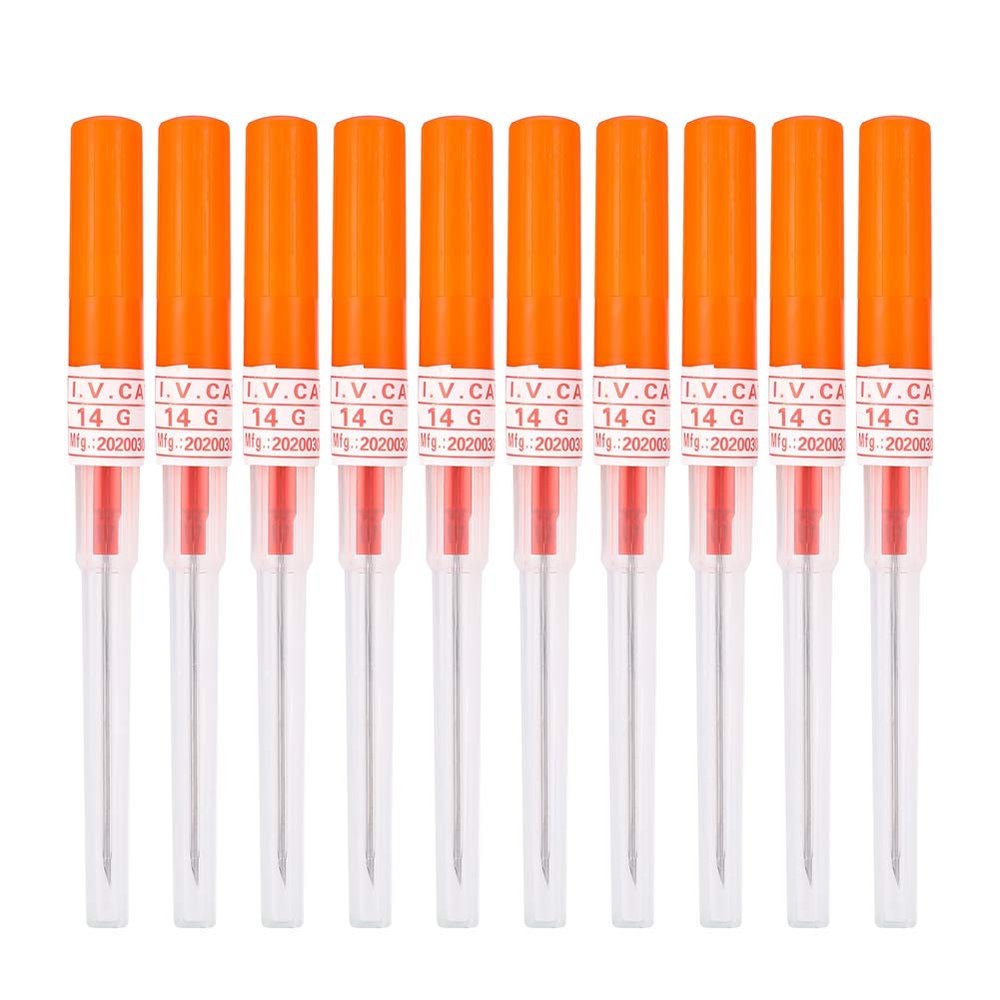 Piercing Needles,10pcs 14G Needle Steel Catheter Piercing Needles,Nose Piercing Needle for Tattoo Supply,Piercing Tools(14G)