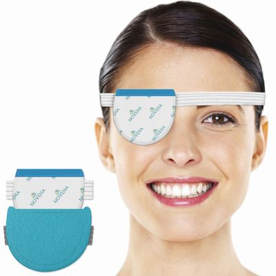 NOVEHA Express Warm Compress Individual Eye Mask | Moist Hot Technology for Sensitive Dry Eyes - Relieves Stye & Pink Eye - Reusable Heat Water Treatment for Irritated Eyes and Eyelid Lumps