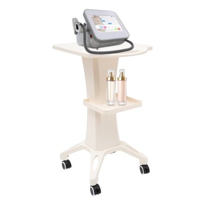 Beauty Salon Trolley Cart Trolley Rolling, Upthehill 2 Tiers White Elegant Spa Beauty Equipment Maintenance Cart Rack Storage Tray for Beauty Medical Instruments, Hairdressing