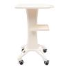 Beauty Salon Trolley Cart Trolley Rolling, Upthehill 2 Tiers White Elegant Spa Beauty Equipment Maintenance Cart Rack Storage Tray for Beauty Medical Instruments, Hairdressing view 3