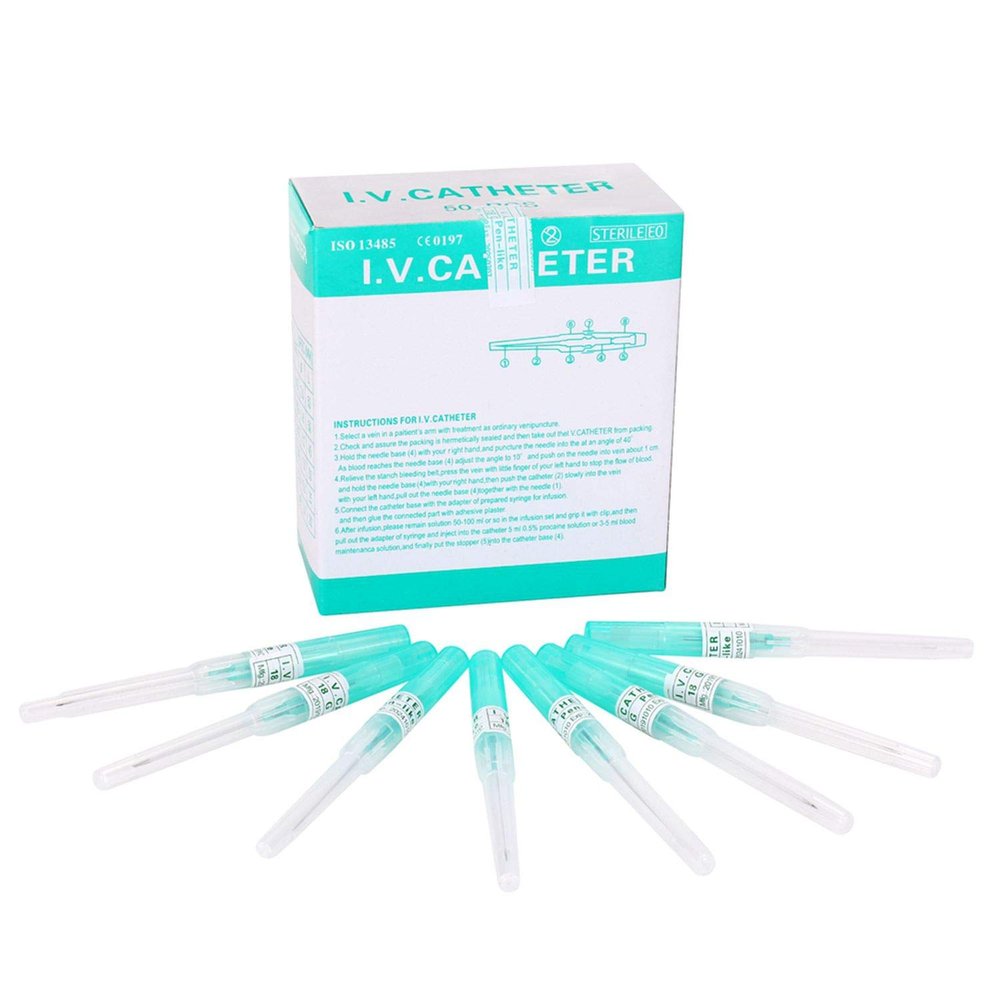 Piercing Needles,50pcs 18G Catheter Piercing Needles,Iv Catheter Needles for Iv Start Kit Supply(18G)