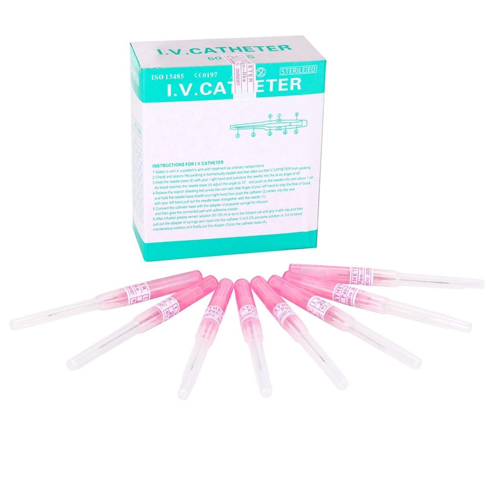 50pcs 20G IV Catheter Needles Kit, Ear Nose Piercing Needles Supply