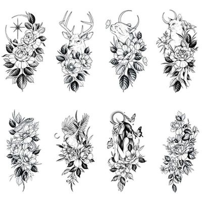 10 PCS Adult Temporary Tattoos Fashion Body Art Waterproof Stickers