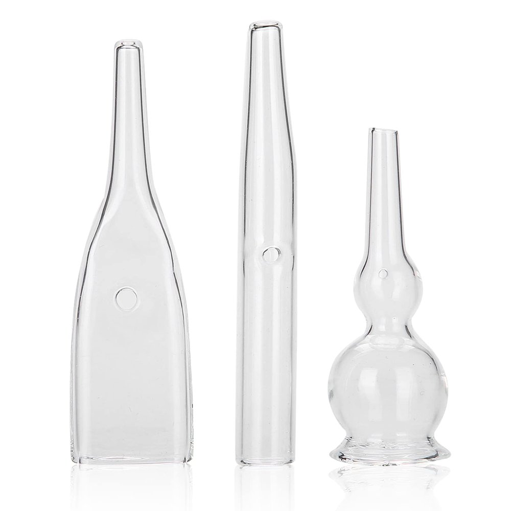3pcs Vacuum Glass Tube Kit, Blackhead Removal Facial Suction Pore Vacuum Cleaner for Face Cleanser Blackhead Removal Machine Microdermabrasion Machine Accessories
