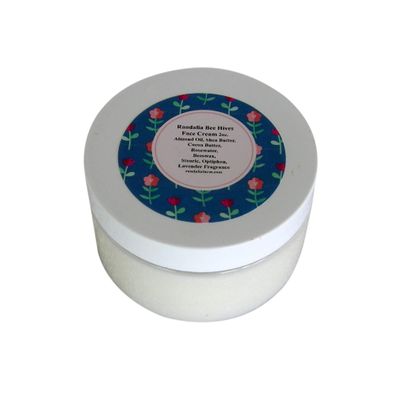 Lavender, Sweet Almond Oil Face Cream 4oz Randalia Bee Hives
