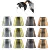 12PCS Plastic With Teeth Circle Cuff Ponytail Cover Punk Hair Rings Ponytail Holder Hair Clips Hair Headwear for Lady Women view 1
