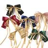 6PCS French Barrette Soft Silky Hair Bow Clip Bow Hair Clips Long Silk Ribbon Hair Bands Hair Scarf Hair Ties Women Barrettes view 1
