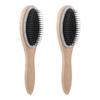 2pcs Wig Steel Comb Paddle Hair Comb Hair Brush Comb Paddle Hair Brush Detangling Hair Comb Wire Bristle Wood Detangling Wooden view 1