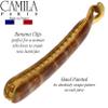 Camila Paris CP3147 French Hair Banana Clincher Clip, Classic Girls Updo Flexible Ponytail Holder, Non Slip Interlocking Banana Comb, Fashion Durable Styling Hair Accessories for Women, Made in France view 2