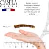 Camila Paris CP3147 French Hair Banana Clincher Clip, Classic Girls Updo Flexible Ponytail Holder, Non Slip Interlocking Banana Comb, Fashion Durable Styling Hair Accessories for Women, Made in France view 3