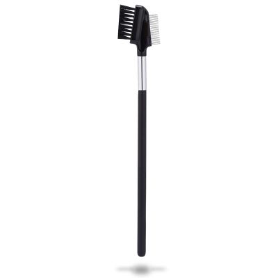 2-in-1 Eyelash Brush and Comb, Stainless Steel Resuable Eyelash Separator Tool Portable Eye Lash Brush Mascara Applicator Makeup Tool for Woman