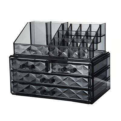 Anncus 2018New Clear Acrylic Makeup Storage Case Nail Polish Rack Lipstick Cosmetic Storage box Holder Makeup Brush Makeup Organizer - (Color: 5)