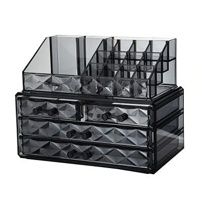 Anncus 2018New Clear Acrylic Makeup Storage Case Nail Polish Rack Lipstick Cosmetic Storage box Holder Makeup Brush Makeup Organizer - (Color: 5)