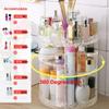 Anncus Women Rotating Cosmetic Crystal Makeup Organizer Storage Box Shelf Display - (Color: Clear) view 3