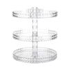Anncus Makeup Organizer Display Stand 360-Degree Rotating Adjustable Multi-Function Acrylic Cosmetic Storage - (Color: Clear) view 1