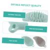 2pcs Shampoo Massage Brush Bathing Massage Multifunctional Silicone Baby Bath Brush Face Cleaning Kids Hair Multi-Purpose Brush Kids Shampoo view 3