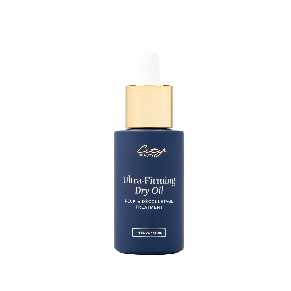 City Beauty Ultra-Firming Dry Oil - Neck & Dcolletage Treatment - Hydrate & Lift - Solution for Crepey Skin, Sagging, & Wrinkles - Non-Greasy Formula - Anti-Aging Cruelty-Free Skin Care