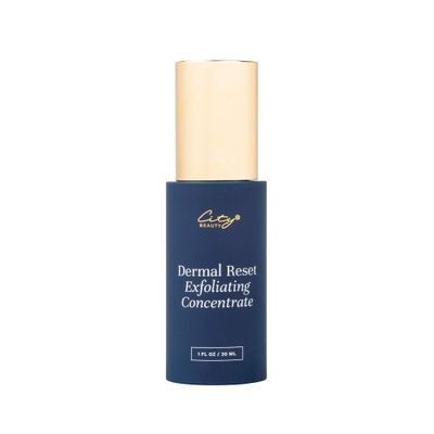 City Beauty Dermal Reset Exfoliating Concentrate - AHA Lactic Acid Daily Facial Exfoliant - Solution For Wrinkles, Texture, Discoloration, & Pores - Anti-Aging Cruelty-Free Skin Care