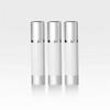 Cosmetic Packaging Now Luxe Airless Bottle, White Airless Bottles w/Matte Silver Cap, Multi-Pack Bundle (15 ML, 3 Pack) view 1