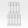 Cosmetic Packaging Now Luxe Airless Bottle, White Airless Bottles w/Matte Silver Cap, Multi-Pack Bundle (15 ML, 9 Pack) view 1