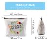 GJTIM Floral Flowers with Funny Rude Quote Sarcastic Gift Eat a Bag of Dicks Cosmetics Bag For Friends (bag of dicks bag) view 2