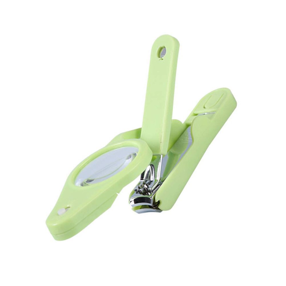 1pc Nail Clippers Durable Nail Cutters Finger Clipper Portable Cutters with Magnifier Stainless Steel Durable Toe