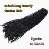 LMZIM 36 Inch Butterfly Locs Crochet Hair 5 Packs Long Distressed Soft Faux Locs, Crochet Braids Locs for Black Women view 4