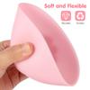 EXCEART 3Pcs 3 Sizes Pink Silicone Mixing Bowls for Facial Masks DIY Beauty Spice Storage Non-Stick Flexible Face Mask Bowl Set for Home Use view 2