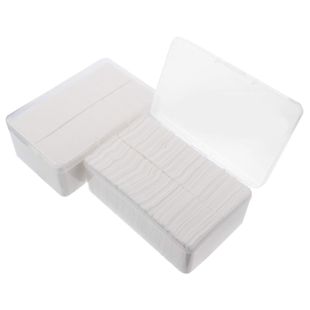 EXCEART 2000pcs Disposable Makeup Pads Non-Woven Fabric Cleaning Cushions for Gentle Facial Care for Makeup Removal and Skin Cleansing Packaged Convenient Box