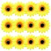 12 Pieces Sunflower Hair Clips Alligator Pins Accessories 3.9 inches for Wedding Party Boho Beach Photography Christmas Decorations view 1